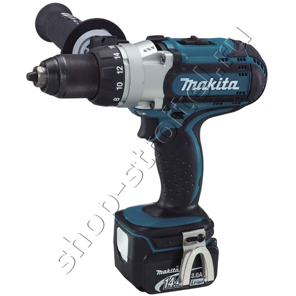 Увеличенная фотография Аккумуляторная ударная дрель шуруповерт Makita BHP441RFE